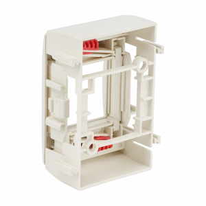Wall mounting extension outlet box for one Mosaic 45x45 module, white
